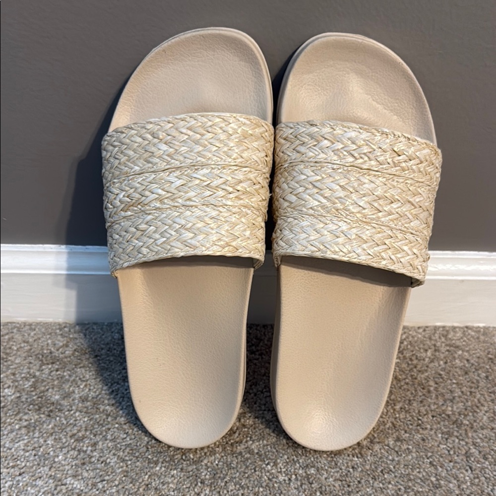 Roxy Slippy Jute Sandals NWOB - Picture 2 of 6